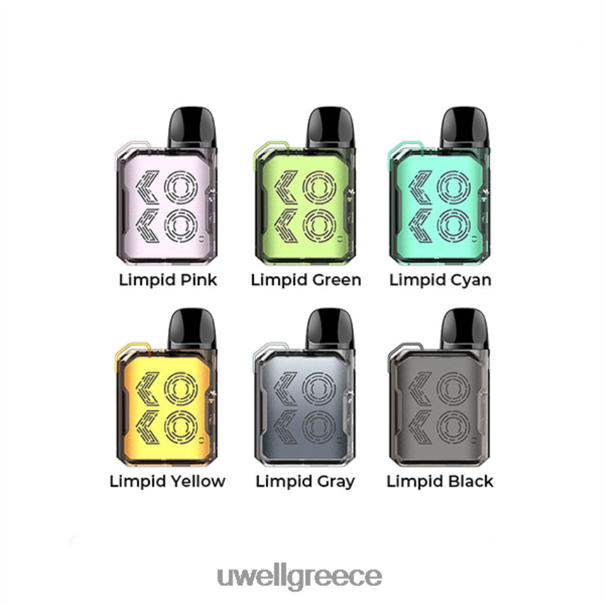 UWELL Athens - 4XVT2F103 UWELL CALIBURN GK2 κιτ λοβών διαυγές κίτρινο