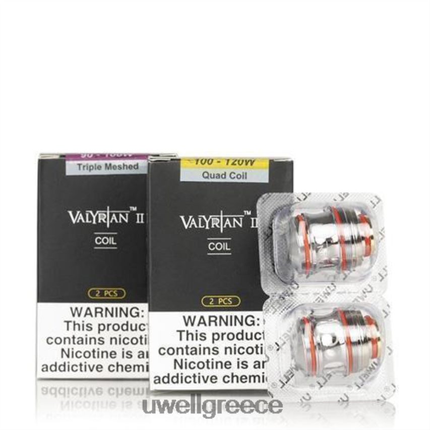 UWELL Disposable Vape - 4XVT2F30 UWELL VALYRIAN 2 ανταλλακτικά πηνία (2-συσκευασία) un2-3 τριπλό πλέγμα 016ohm