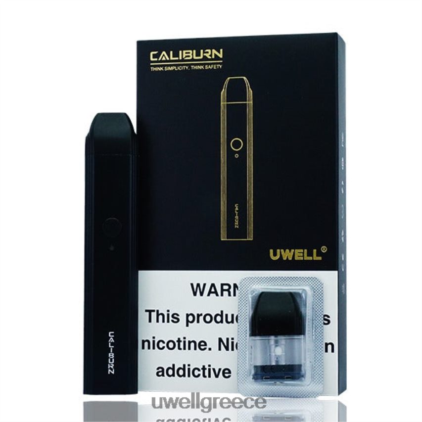 UWELL Disposable Vape - 4XVT2F70 UWELL CALIBURN κιτ συσκευής pod μαύρος