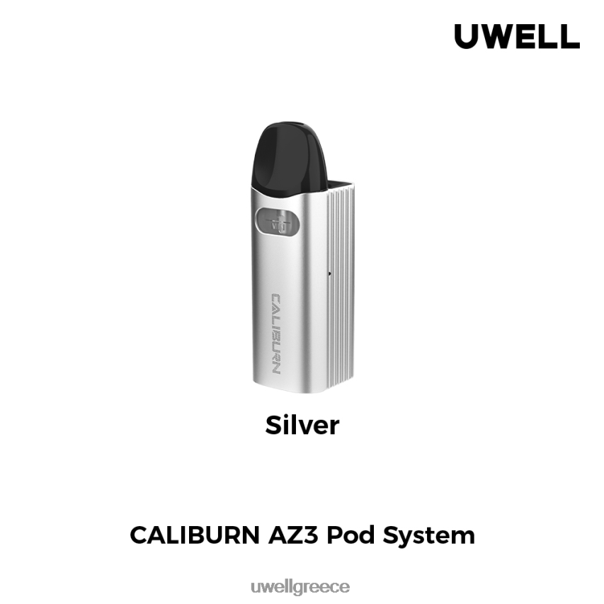 UWELL E Cigarette - 4XVT2F149 UWELL CALIBURN AZ3 κιτ (σύστημα pod) ασήμι