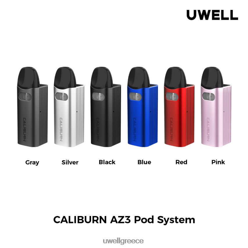 UWELL E Cigarette - 4XVT2F149 UWELL CALIBURN AZ3 κιτ (σύστημα pod) ασήμι