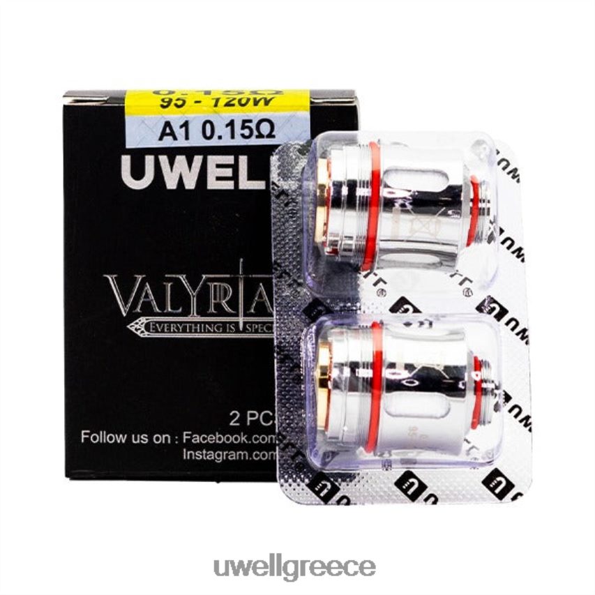 UWELL E Cigarette - 4XVT2F259 UWELL VALYRIAN ανταλλακτικό πηνίο (2-συσκευασία) a1 015 ohm