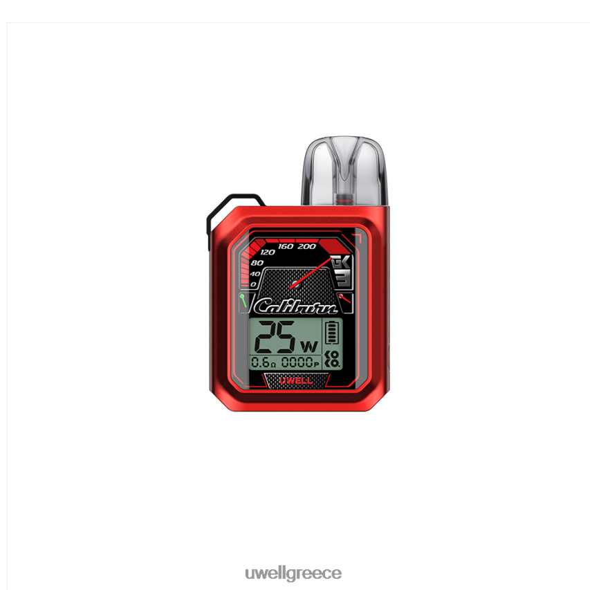 UWELL Vape Disposable - 4XVT2F177 UWELL CALIBURN GK3 σύστημα λοβών cmf κατακόκκινο
