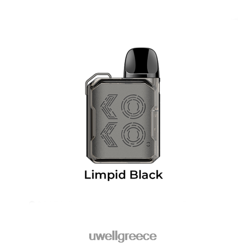 UWELL Vape Flavours - 4XVT2F106 UWELL CALIBURN GK2 κιτ λοβών διαυγές μαύρο