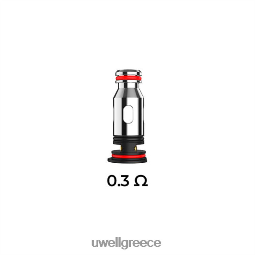 UWELL Ελλάδα - 4XVT2F82 UWELL PA ανταλλακτικά πηνία 03ohm (4-συσκευασία)
