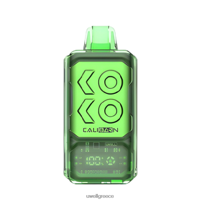 UWELL Vapes - 4XVT2F304 UWELL CALIBURN bar s18000 ατμού μίας χρήσης διπλό μήλο