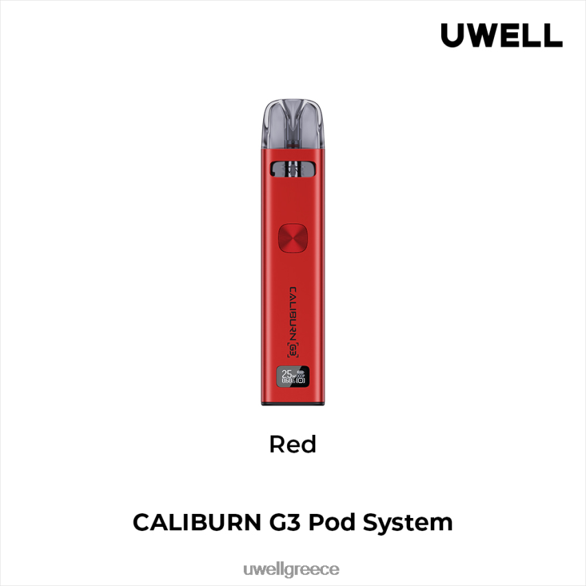 UWELL Vape Disposable - 4XVT2F137 UWELL CALIBURN G3 εργαλειοθήκη το κόκκινο
